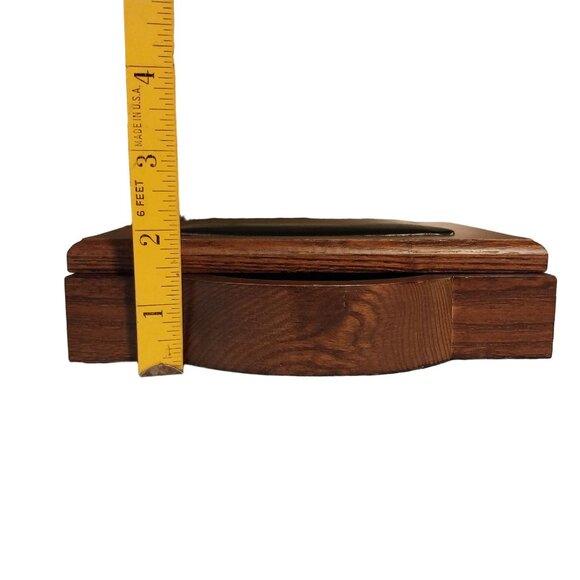 Dacasso A8409 Wood & Leather 4x6 Memo Holder - Picture 6 of 7